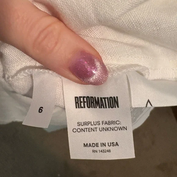 Reformation White ‘Canon’ Dress ASO Meghan Markle - Picture 13 of 15